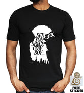 See You Space Cowboy T-shirt Spike Spiegel Cowboy Bebop Retro Anime Tee